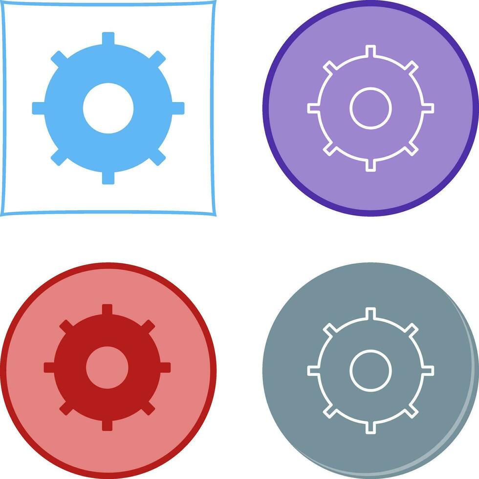 Unique Settings Vector Icon