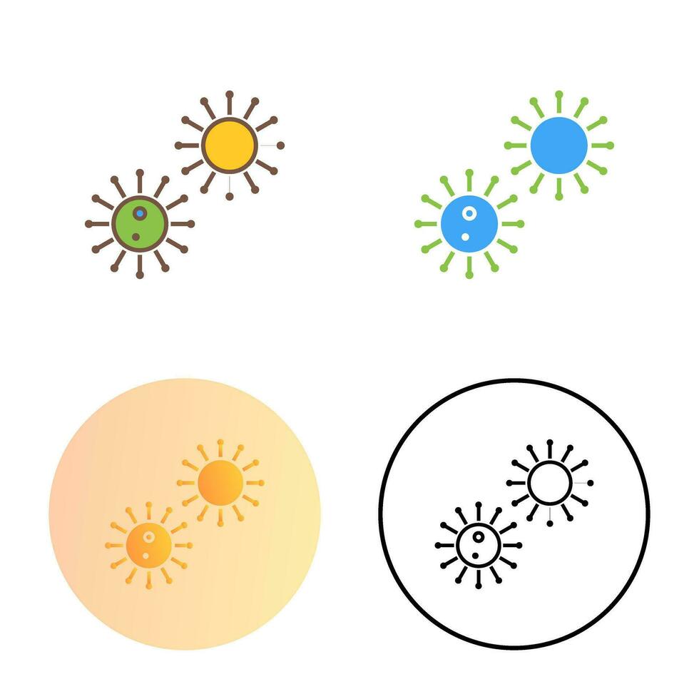 Unique Virus Vector Icon