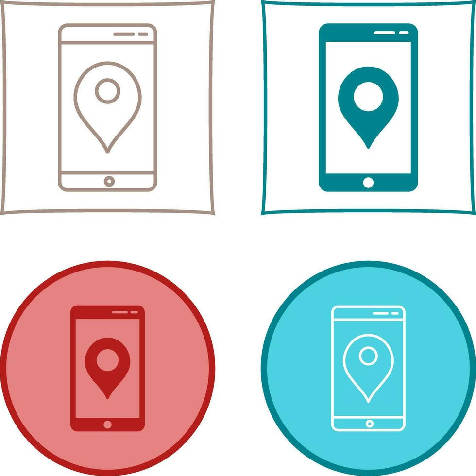 Unique GPS Service Vector Icon