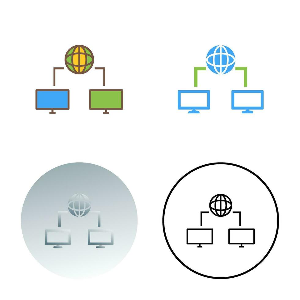 Unique Internet Connectivity Vector Icon