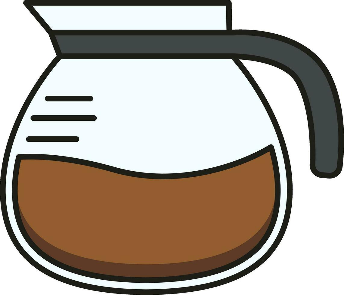 Ilustración de vector de cafetera