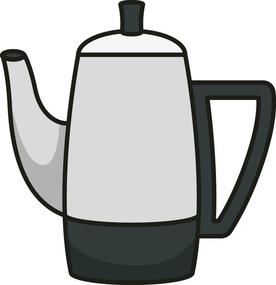 teapot isolated on white background vector