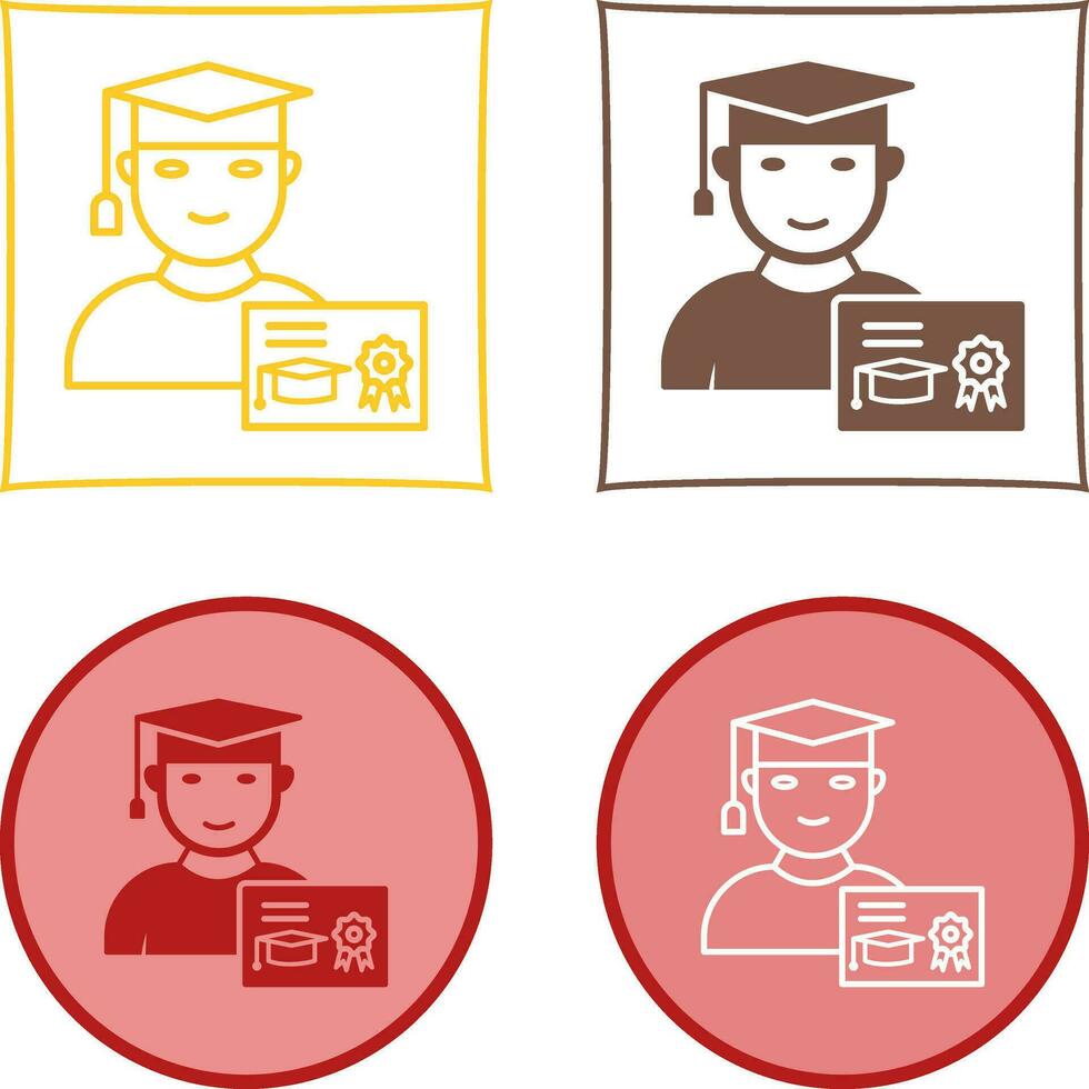Unique Receiving Degree Vector Icon