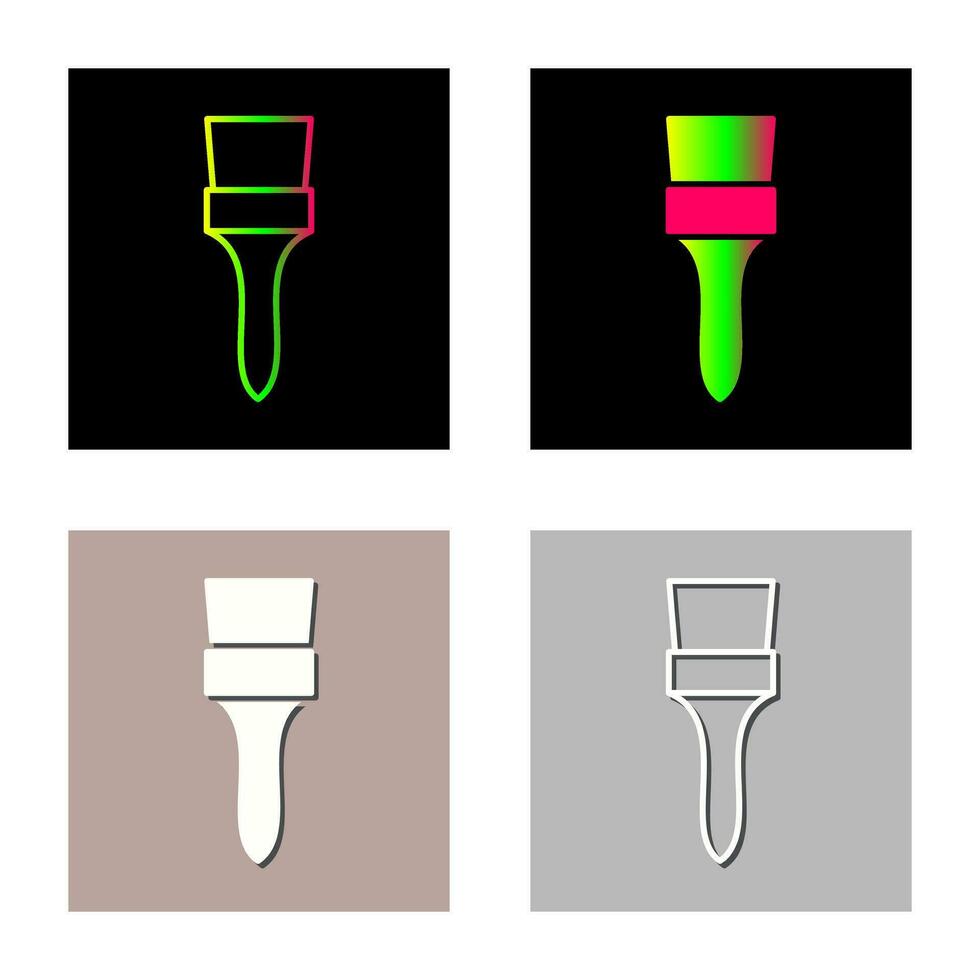 Unique Brush Vector Icon