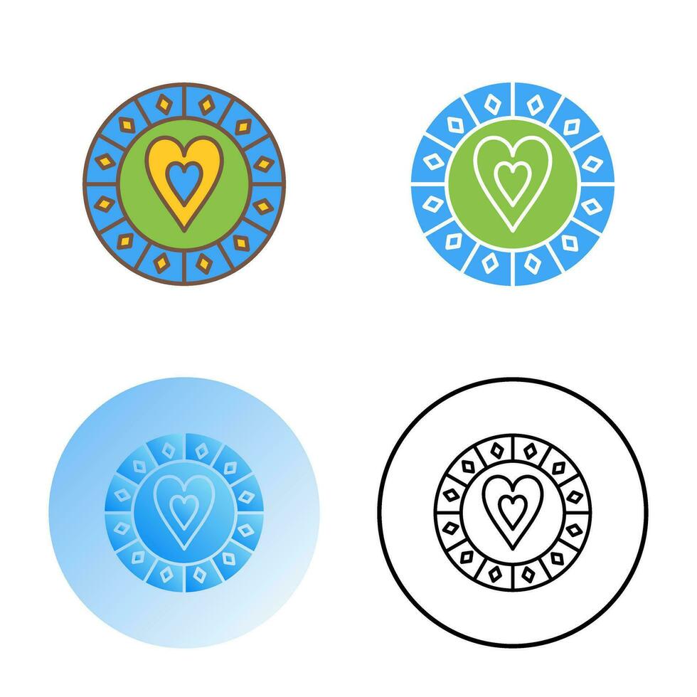 Heart Chip Vector Icon