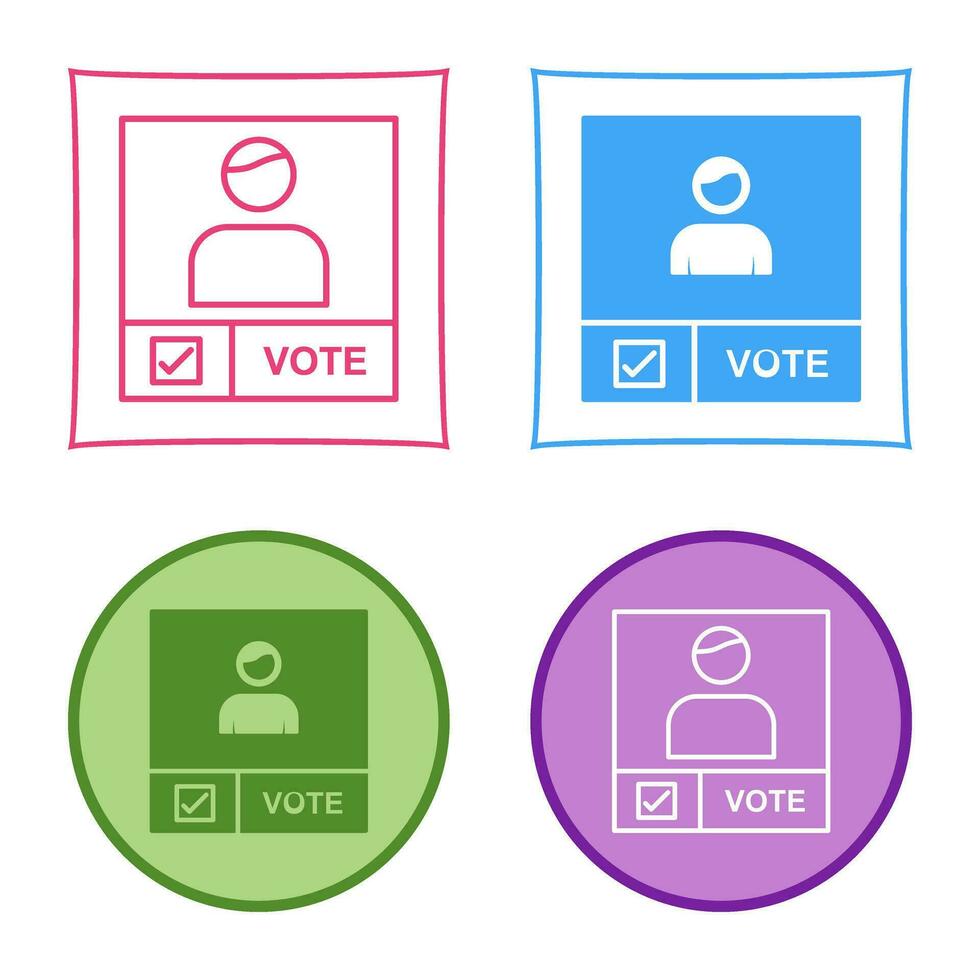 Candidate Banner Vector Icon