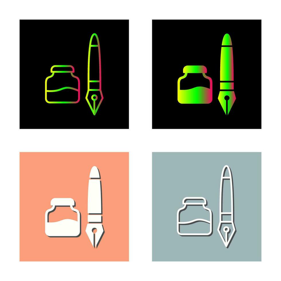 Ink and Pen Vector Icon