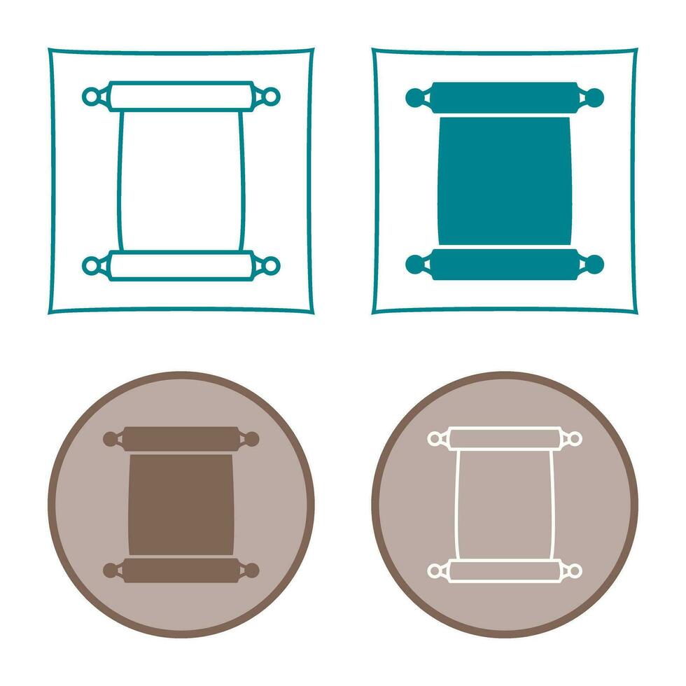 Scroll of Paper Vector Icon