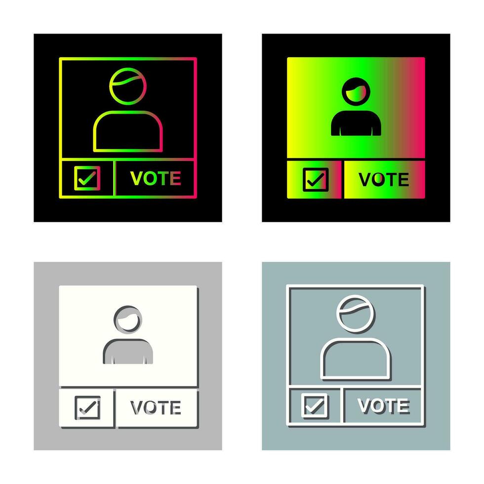 Candidate Banner Vector Icon