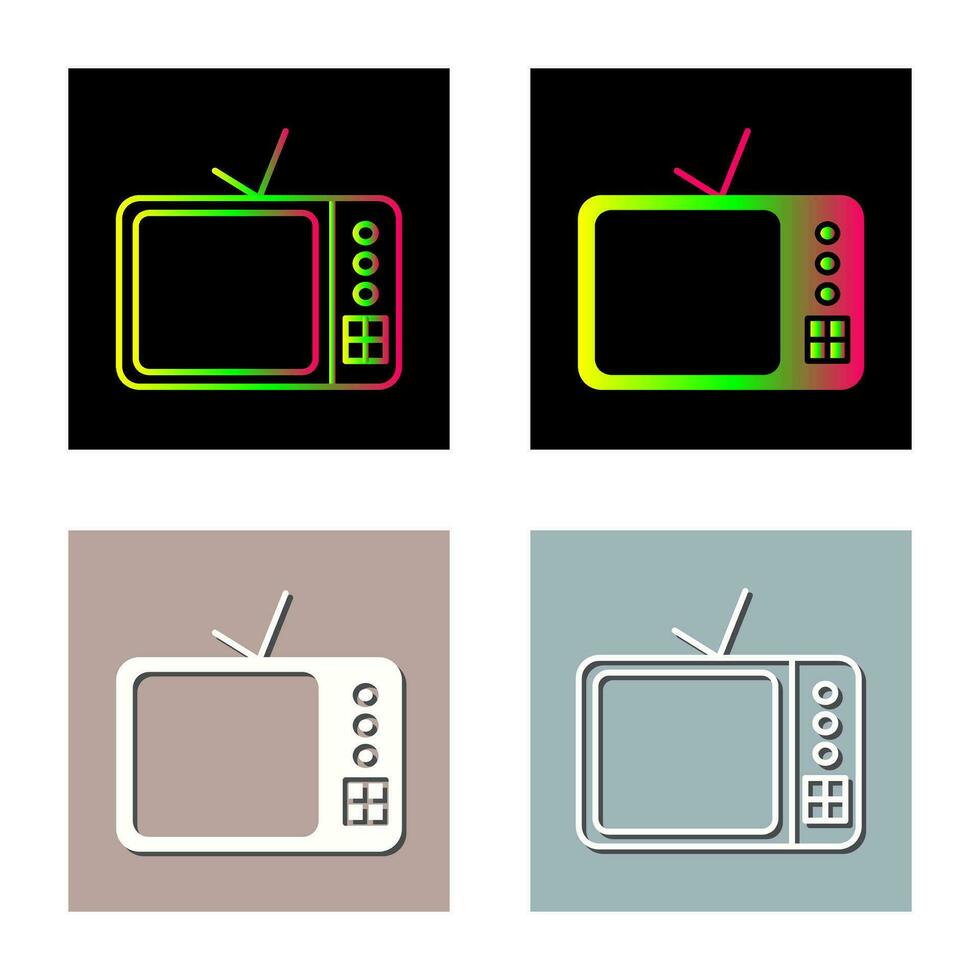 icono de vector de televisor