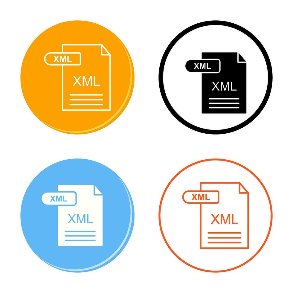 XML Vector Icon