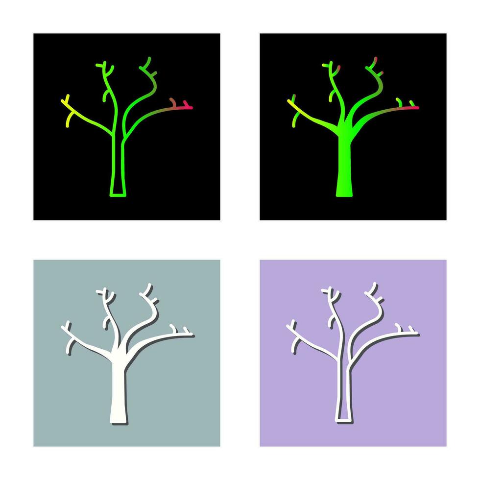 Tree with no Leaves Vector Icon