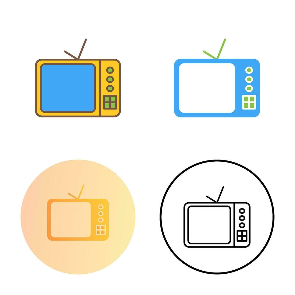 TV Set Vector Icon