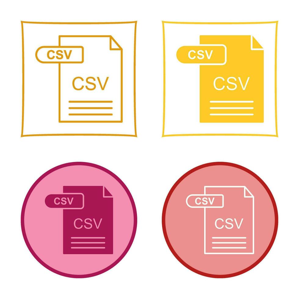 CSV Vector Icon