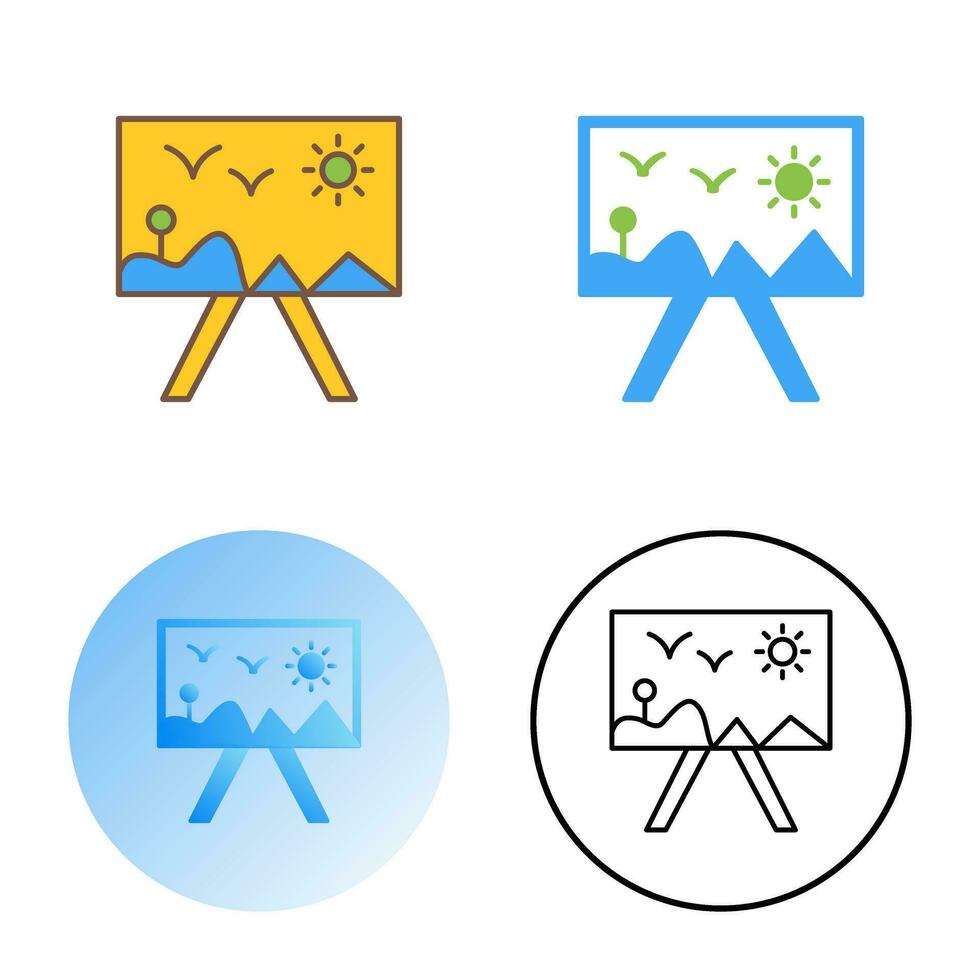Painting of Canvass Vector Icon