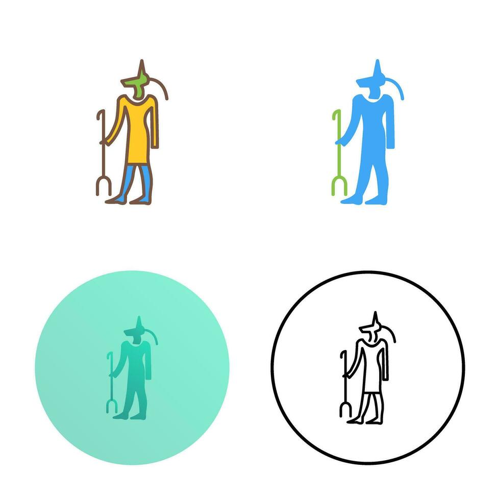 Egyptian god Vector Icon