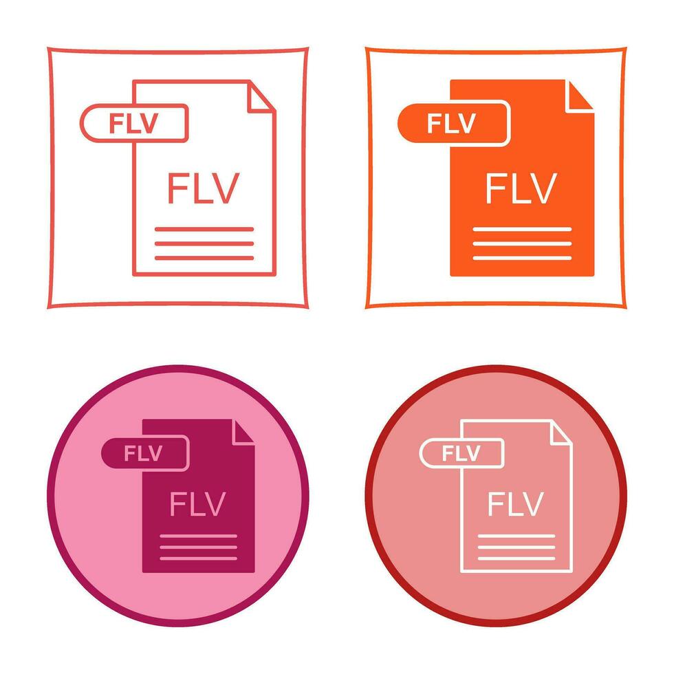 FLV Vector Icon