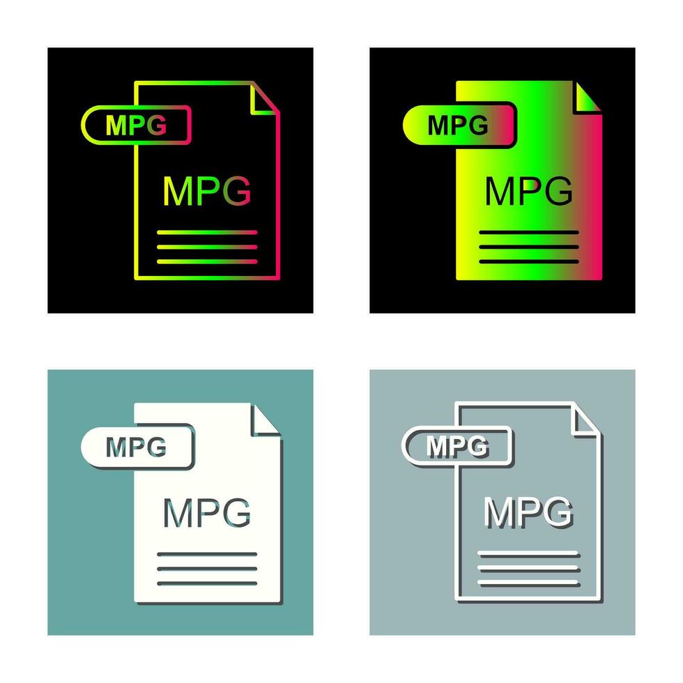 MPG Vector Icon