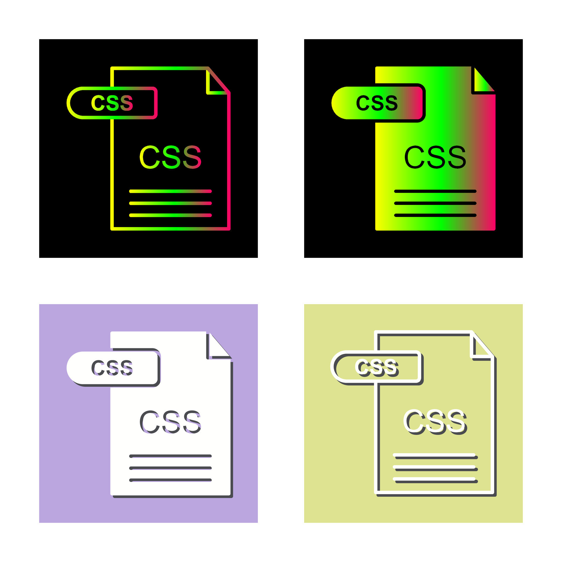 CSS Vector Icon 34106927 Vector Art at Vecteezy