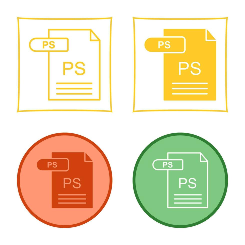 PS Vector Icon