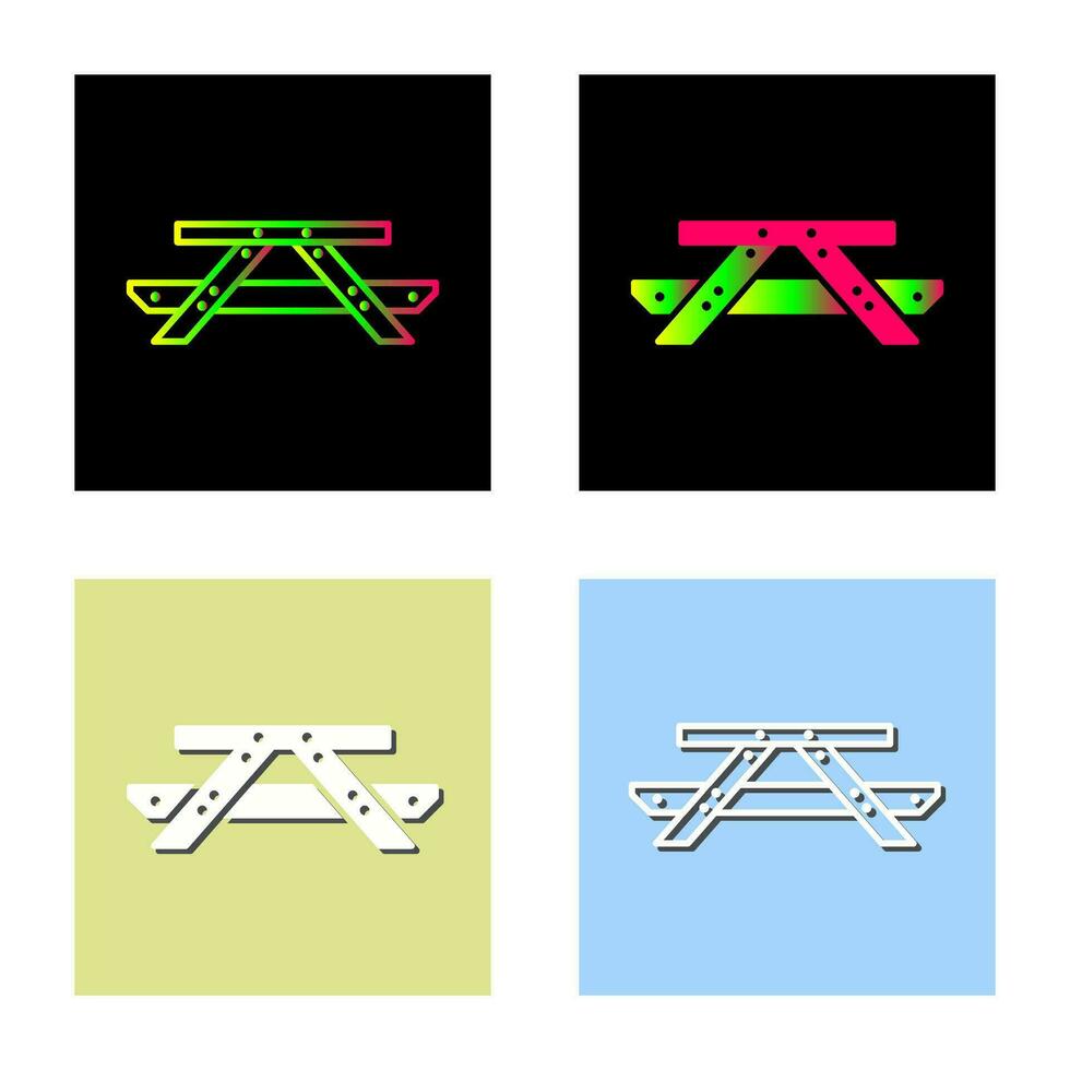 Picnic of Table Vector Icon