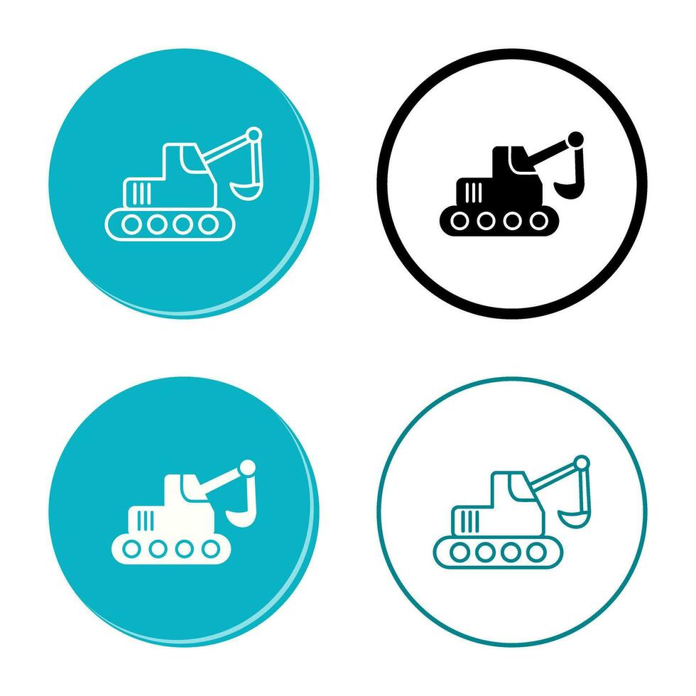 Escavator Vector Icon