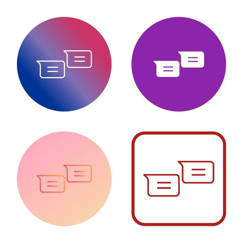 Unique Messages Vector Icon