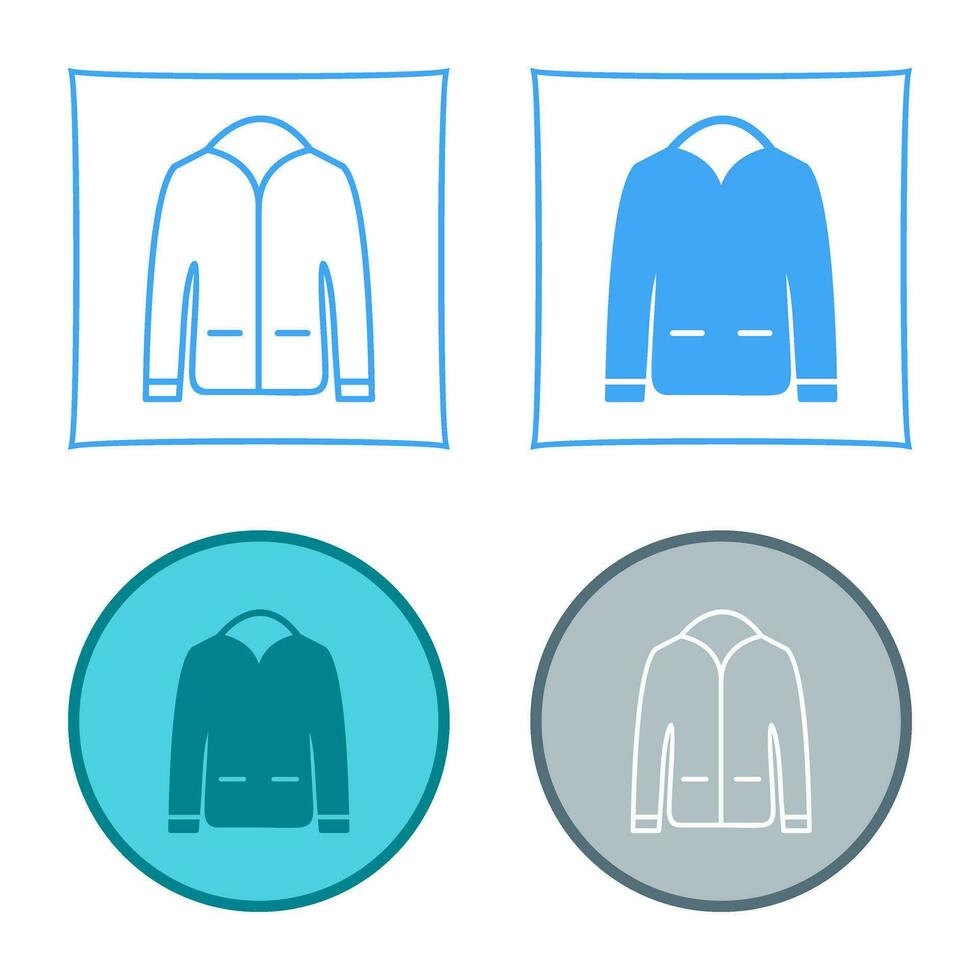 icono de vector de chaqueta de hombre