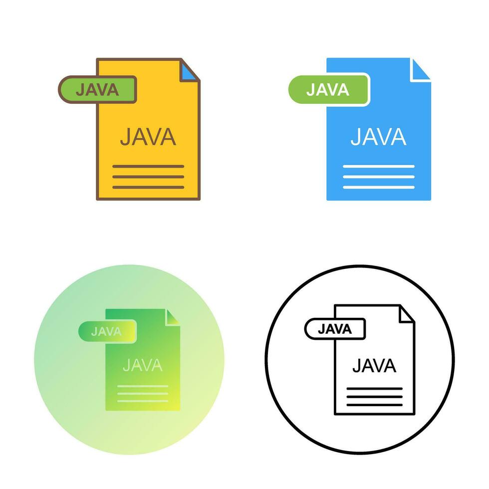 icono de vector de java