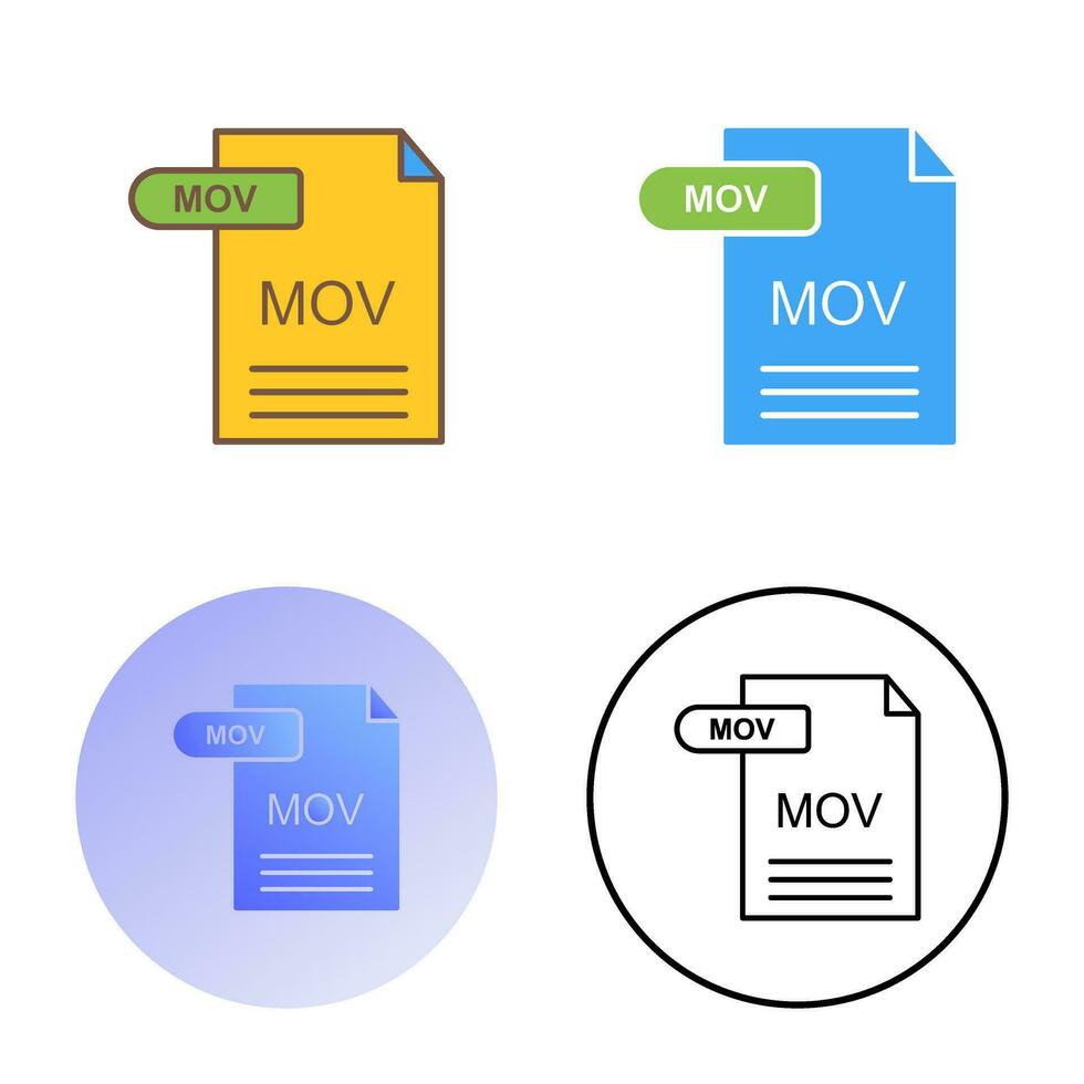 MOV Vector Icon