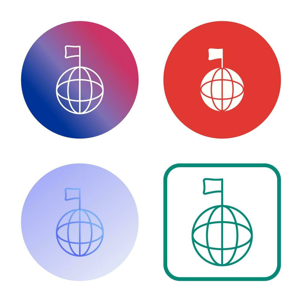 icono de vector de señales globales únicas