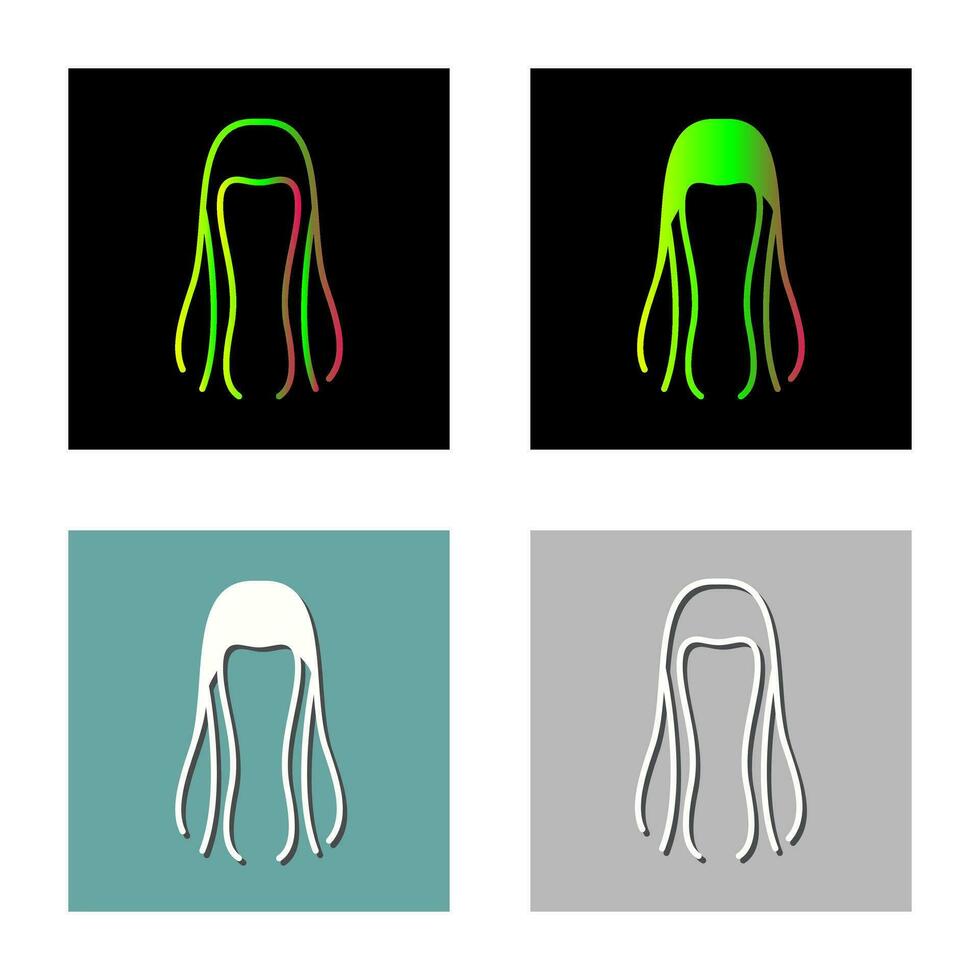 icono de vector de cabello