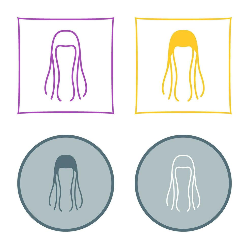 icono de vector de cabello