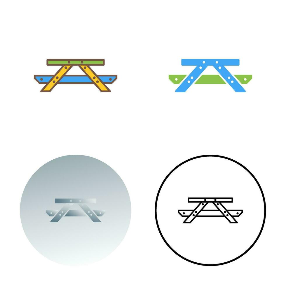 Picnic of Table Vector Icon