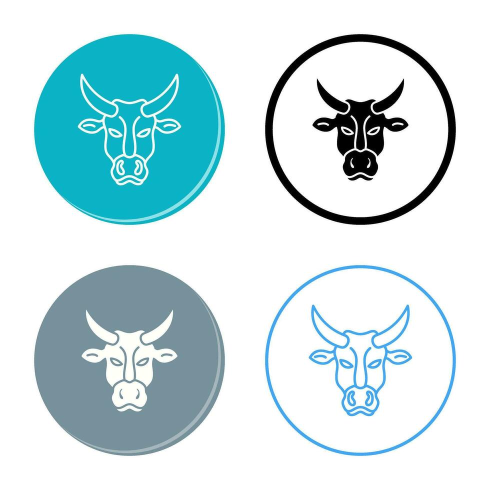 icono de vector de vaca