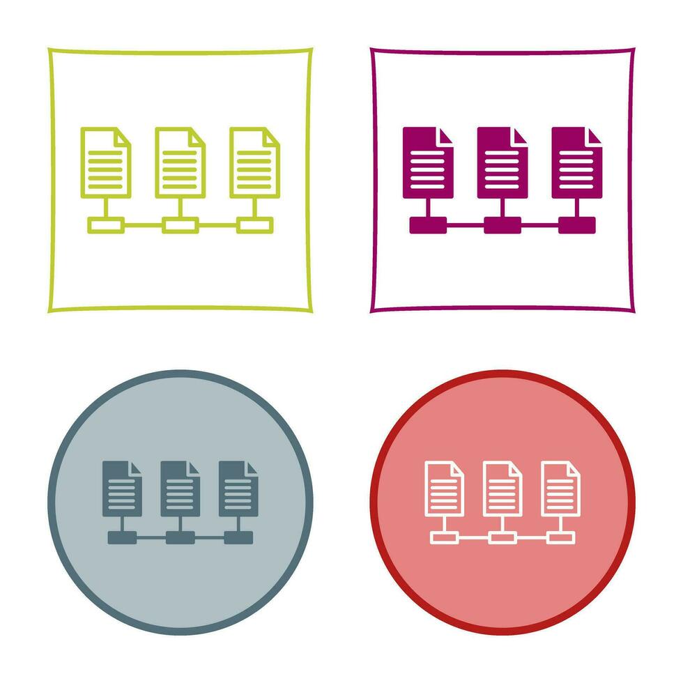 Network Files Vector Icon