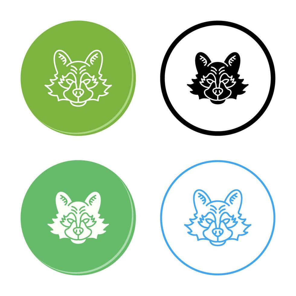 Raccoon Vector Icon