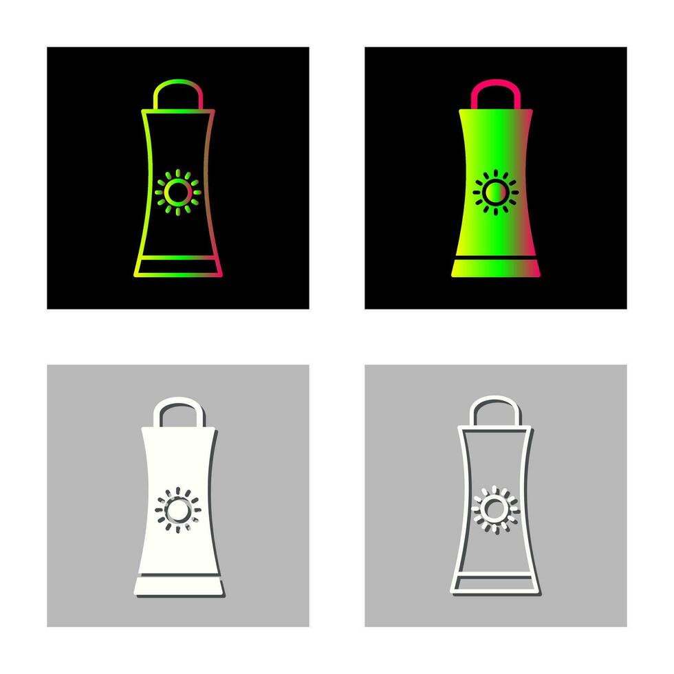 Sunblock Cream Vector Icon