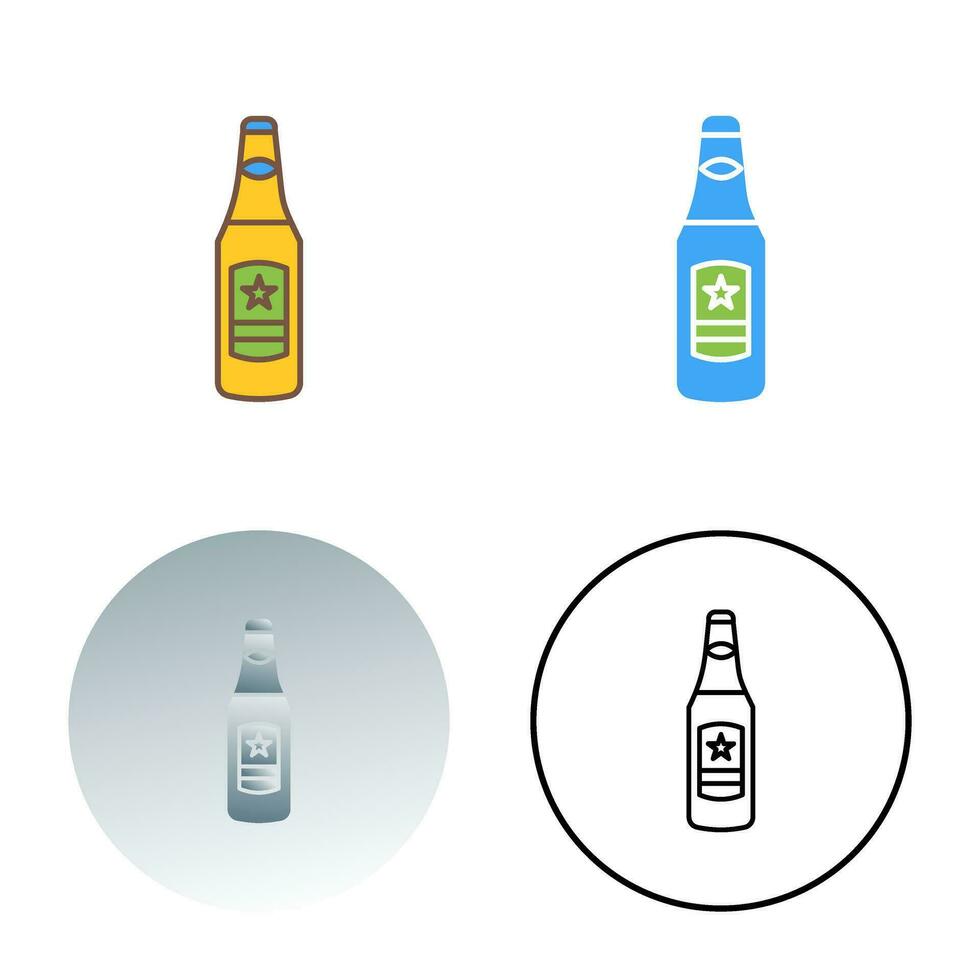 Beer Bottle Vector Icon