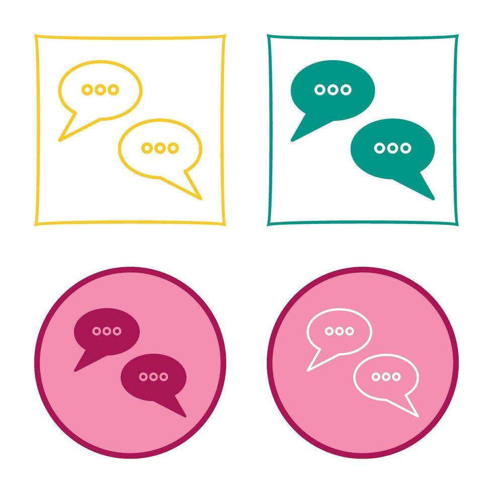 Conversation Bubbles Vector Icon