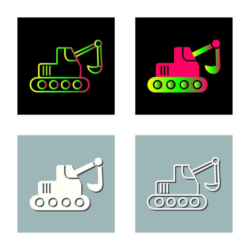 Escavator Vector Icon