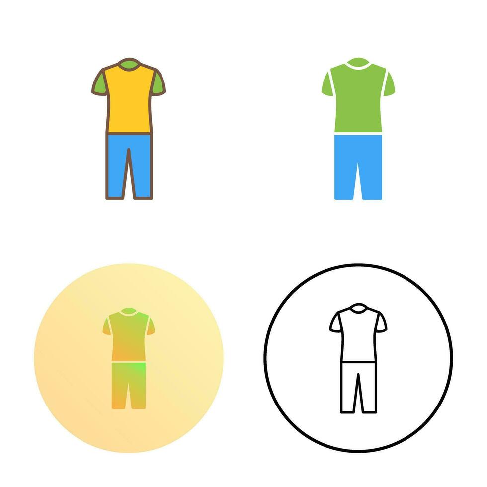 Pyjamas Suit Vector Icon