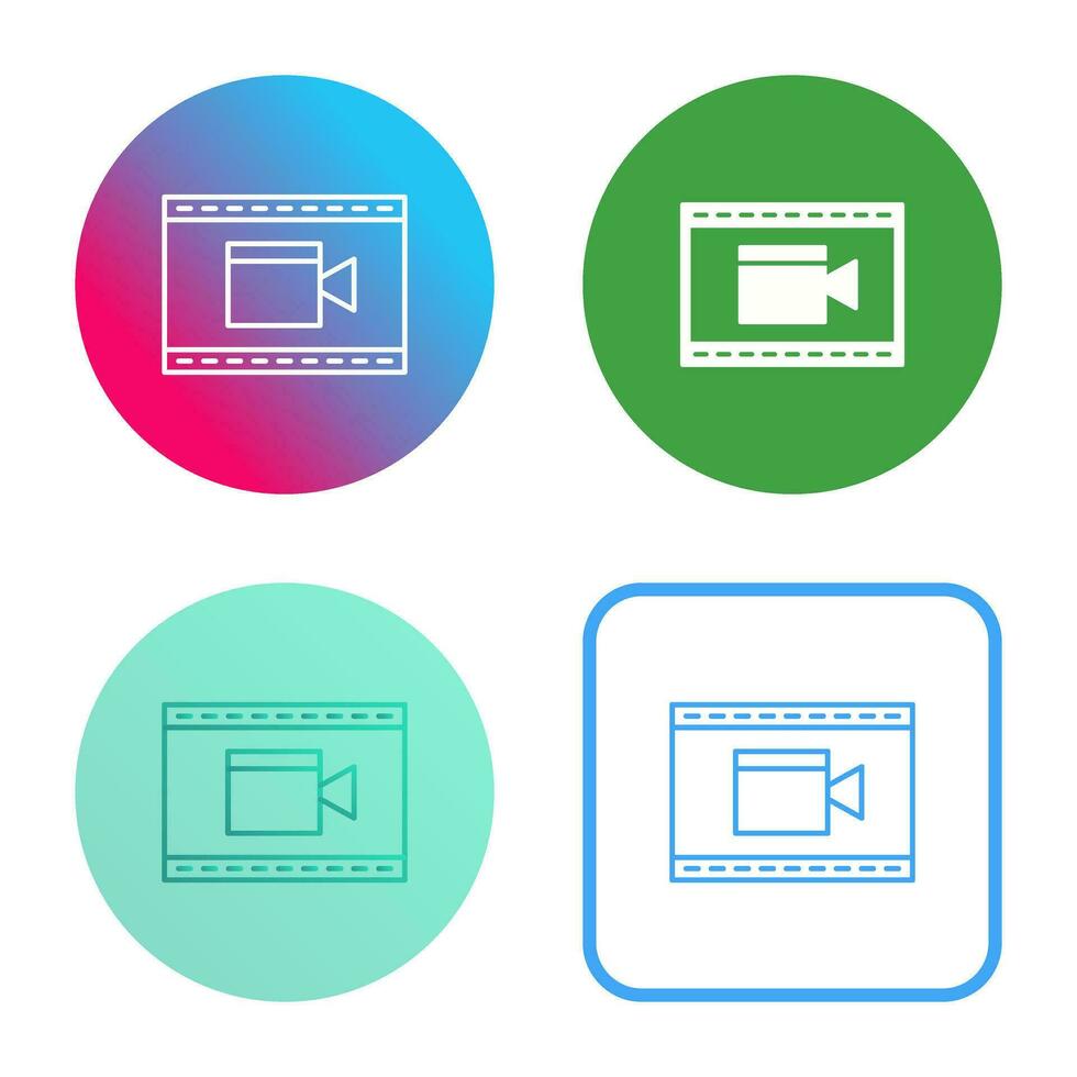 Unique Video and Animation Vector Icon