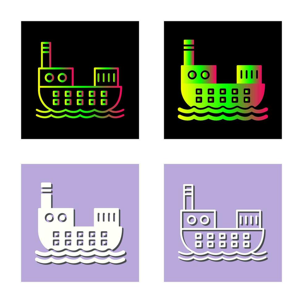 Cargo Ship Vector Icon