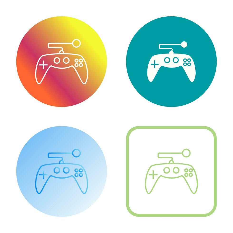 icono de vector de control de juego único