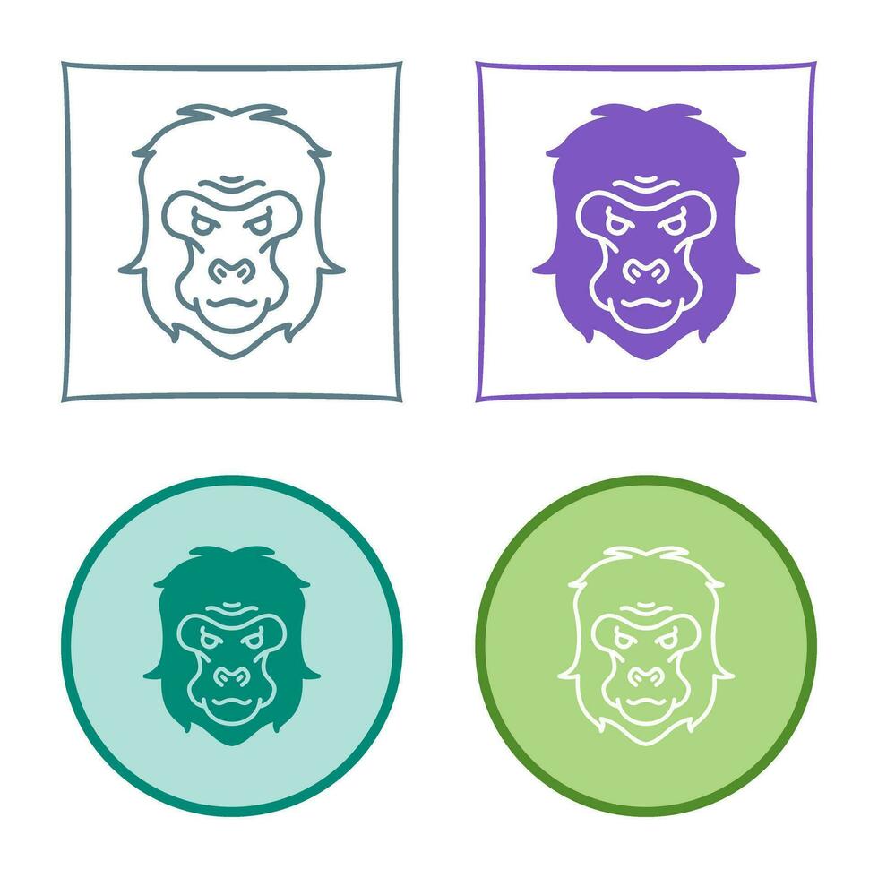 Gorilla Vector Icon