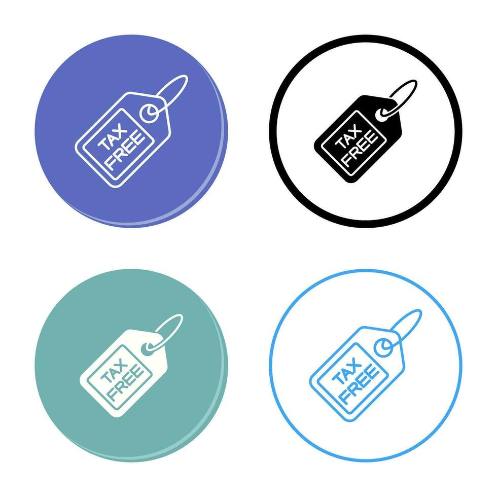 Tax Free Vector Icon
