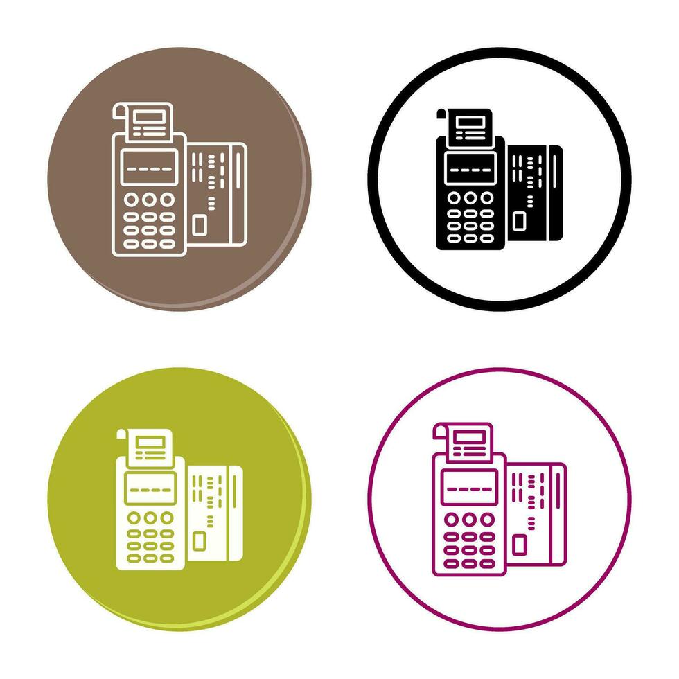 Pos Terminal Vector Icon