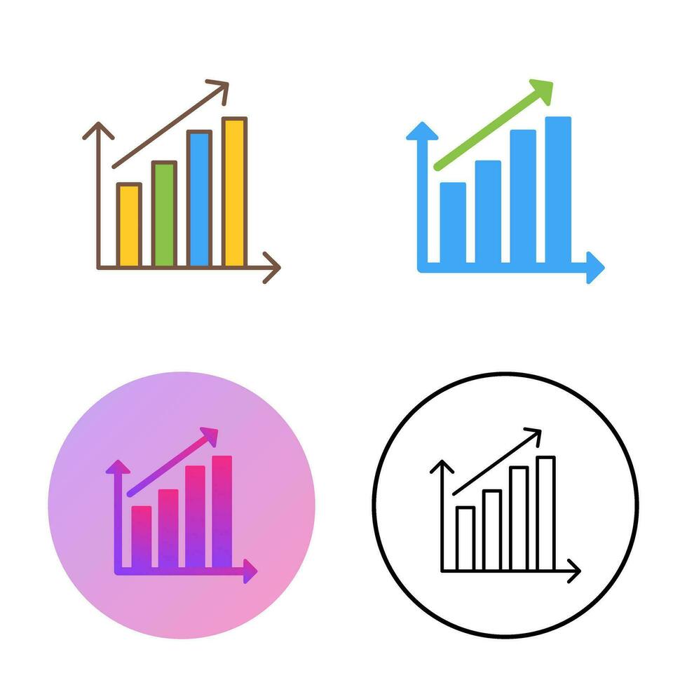Rising Statistics Vector Icon