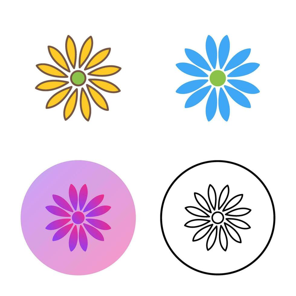 Unique Flower Vector Icon